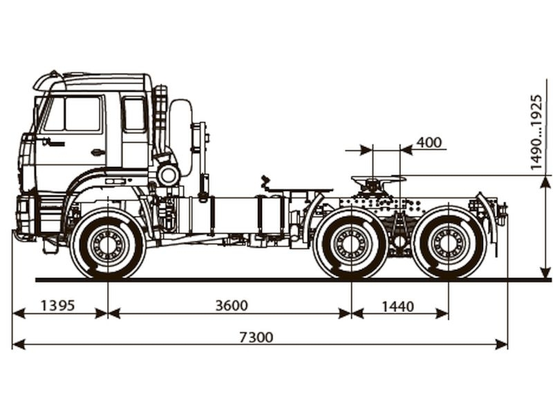 65225-6015-53 Тягач КАМАЗ