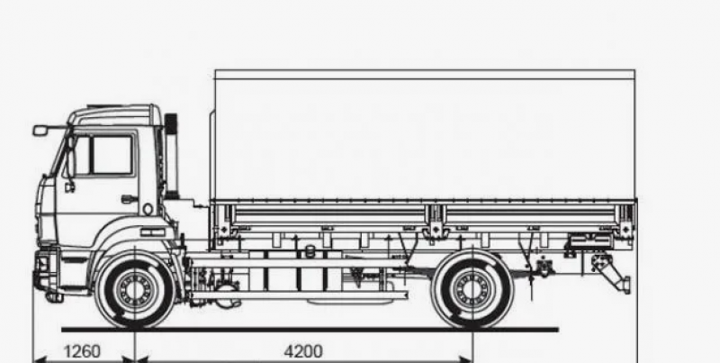 43253-8010-69 Бортовой КАМАЗ