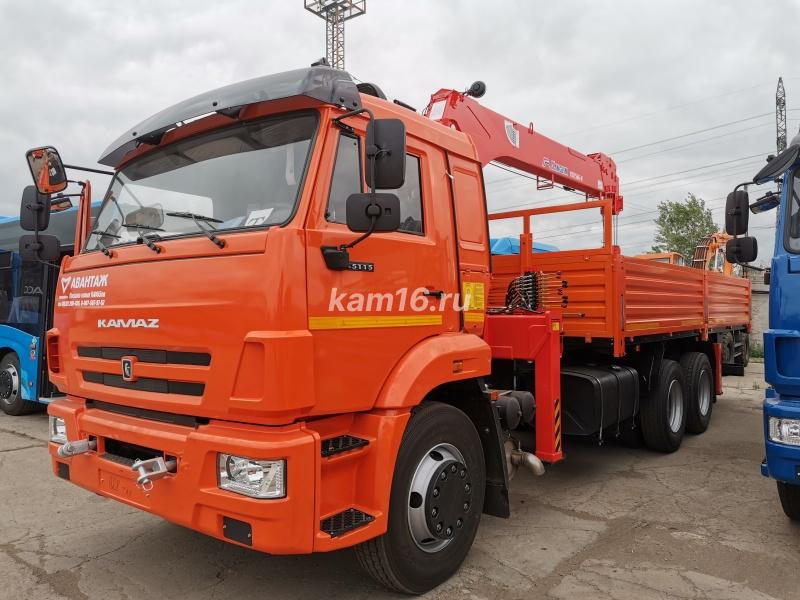 Бортовой Камаз 65115 Е-5 с КМУ Kanglim 1256