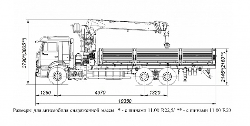 КамАЗ 65117 с КМУ Kanglim KS1256G-II (6590-120021) Спецтехника КАМАЗ