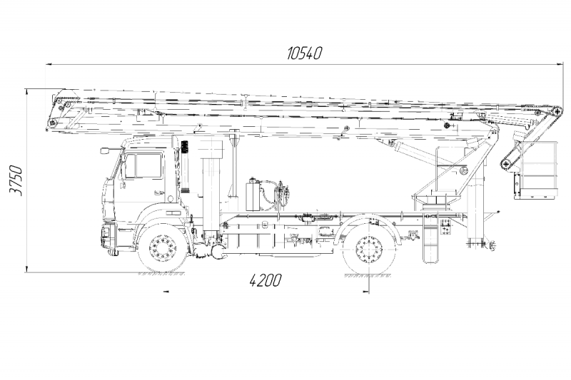 5908HA на шасси 43253 Автогидроподъемник